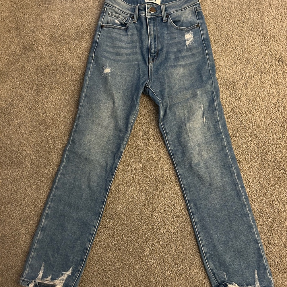 Straight leg jeans